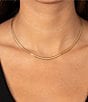 Color:Gold - Image 2 - Solid Choker Necklace
