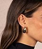 Color:Gold - Image 2 - Teardrop Statement Stud Earrings
