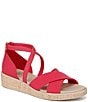 Color:Pink - Image 1 - Bali Sand Washable Wedge Sandals