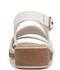 Color:WHITE - Image 3 - Bravo Shimmer Washable Slingback Strappy Sandals