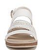 Color:WHITE - Image 6 - Bravo Shimmer Washable Slingback Strappy Sandals