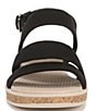 Color:Black - Image 6 - Bravo Washable Slingback Strappy Sandals