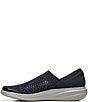 Color:Navy Open Knit - Image 5 - Charlie Open Knit Washable Slip-On Shoes