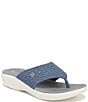 Color:Blue - Image 1 - Cruise Bright Washable Sparkly Thong Sandals