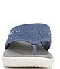 Color:Blue - Image 6 - Cruise Bright Washable Sparkly Thong Sandals
