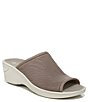 Color:Taupe - Image 1 - Deluxe Printed Washable Wedge Sandals