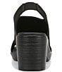 Color:BLACK - Image 3 - Eden Stretch Sparkle Slingback Washable Sandals