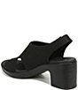 Color:BLACK - Image 4 - Eden Stretch Sparkle Slingback Washable Sandals