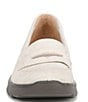 Color:Beige - Image 6 - Gamma Washable Stretch Slip On Wedge Penny Loafers