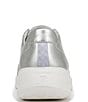 Color:Metallic Silver - Image 3 - Times Square Washable Metallic Lace-Up Sneakers