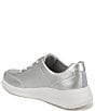 Color:Metallic Silver - Image 4 - Times Square Washable Metallic Lace-Up Sneakers