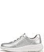 Color:Metallic Silver - Image 5 - Times Square Washable Metallic Lace-Up Sneakers