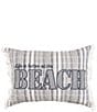 Color:Multi - Image 1 - Beach Embroidered Throw Pillow