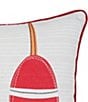 Color:Multi - Image 3 - Buoy Ship Shape Printed and Applique Throw Pillow
