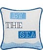 Color:Multi - Image 1 - By The Sea Printed and Applique Throw Pillow