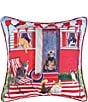 Color:Multi - Image 1 - Cat Caravan Printed Throw Pillow