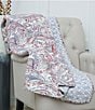 C&F Home Claiborne Paisley Abstract Pattern Reversible Cotton Throw Blanket, Color:Multi - Image 2