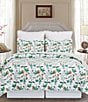 Color:Multi - Image 1 - Clover Bug Floral Reversible Green Chevron Quilt Mini Set