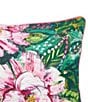 Color:Multi - Image 2 - Peony Spring Printed and Embellished Throw Pillow