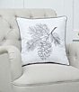 Color:Multi - Image 3 - Pinecone Spring Embroidered Throw Pillow