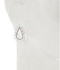 Cezanne C by Cezanne Spike Teardrop Drop Earrings, Color:Silver/CZ - Image 2