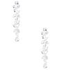 Cezanne C by Cezanne Vine Linear Earrings, Color:Silver - Image 1
