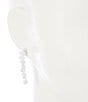 Cezanne C by Cezanne Vine Linear Earrings, Color:Silver - Image 2