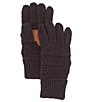 Color:Black - Image 1 - C.C. Beanies Solid Ribbed Gloves