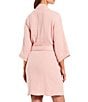 Color:Silver Pink - Image 2 - Spa Essentials Cozy Organic Turkish Cotton Gauze Robe