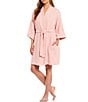 Color:Silver Pink - Image 3 - Spa Essentials Cozy Organic Turkish Cotton Gauze Robe