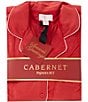 Cabernet Long Sleeve Notch Collar Fleece Long Pajama Set - Image 4
