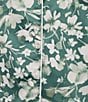 Cabernet Long Sleeve Notch Collar Satin Floral Print Long Pajama Set - Image 3