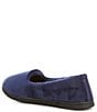 Color:Peacoat - Image 3 - Microfiber Velour Moccasin Slippers