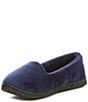 Color:Peacoat - Image 4 - Microfiber Velour Moccasin Slippers