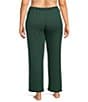 Cabernet Plus Size Solid French Terry Wide Leg Coordinating Sleep Pants - Image 5