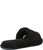 Color:Black - Image 2 - Quilted Microfiber Terry Slippers