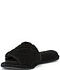 Color:Black - Image 4 - Quilted Microfiber Terry Slippers