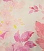 Color:Floral Bouquet - Image 5 - Satin Floral Bouquet Print Short Sleeve Notch Collar & Pant Pajama Set