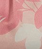 Color:Mauve Floral - Image 3 - Satin Floral Print 3/4 Kimono Sleeve Coordinating Short Wrap Robe