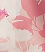 Color:Mauve Floral - Image 3 - Satin Floral Print Satin Woven Top & Capri Coordinating Pajama Set