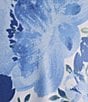 Color:Blue Floral - Image 3 - Satin Floral Sleeveless V-Neck Chemise