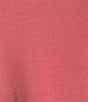 Cabernet Solid French Terry Henley Neck Long Sleeve Coordinating Sleep Top - Image 4