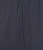 Cabernet Solid French Terry Wide Leg Coordinating Sleep Pants - Image 5