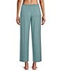 Cabernet Solid French Terry Wide Leg Coordinating Sleep Pants - Image 5