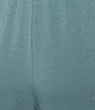 Cabernet Solid French Terry Wide Leg Coordinating Sleep Pants - Image 6