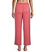 Cabernet Solid French Terry Wide Leg Coordinating Sleep Pants - Image 2
