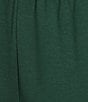 Cabernet Solid French Terry Wide Leg Coordinating Sleep Pants - Image 3