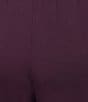 Cabernet Solid French Terry Wide Leg Coordinating Sleep Pants - Image 2
