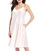 Color:Pearl - Image 1 - Solid Satin Chemise