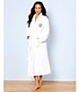 Color:White - Image 3 - Spa Essentials by Sleep Sense Long Cozy Terry Wrap Robe